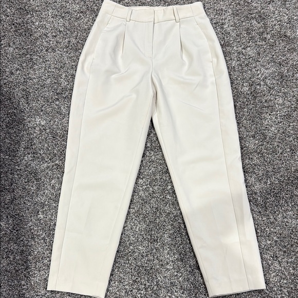 Express Pants - Express Cream and Tan Trousers